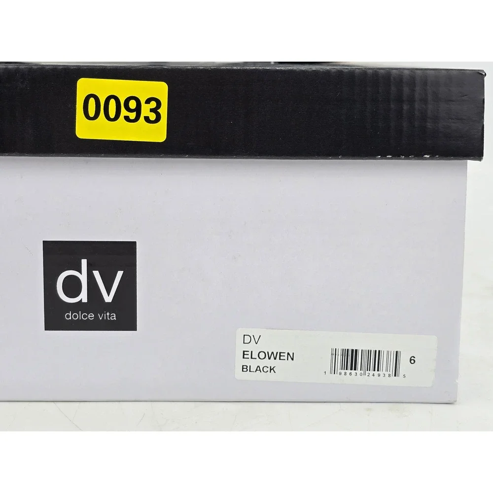 DV Dolce Vita Elowen Ankle Boots Womens 6 Black Pointed Toe Stiletto - New